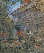 Childe Hassam Old House and Garden,East Hampton,Long Island china oil painting reproduction